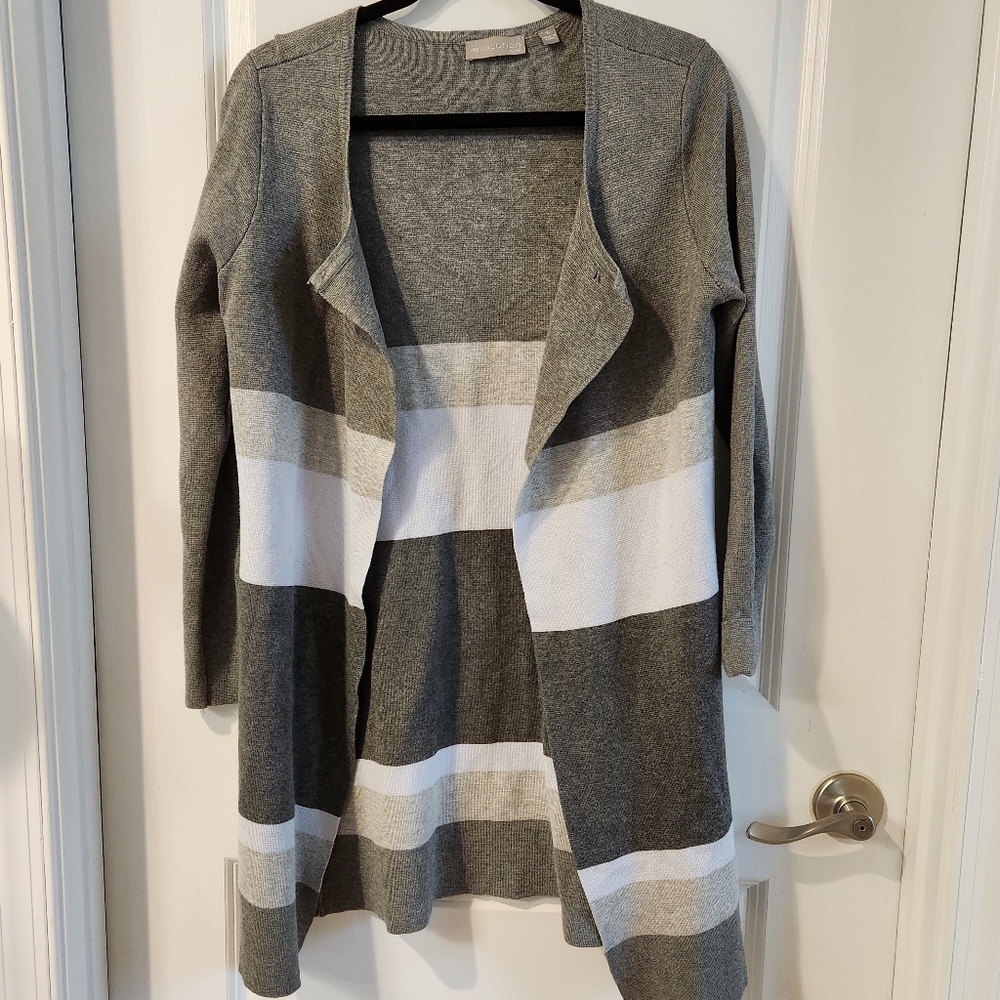 Evolution gray cardigan size small